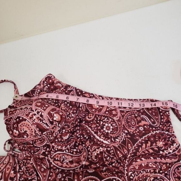 Kona Sol Paisley Print One Piece Swimsuit Size Large 12-14 - Picture 12 of 12